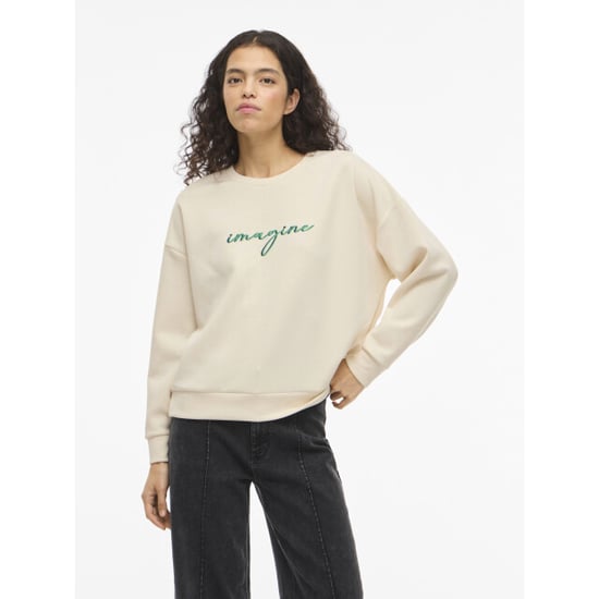 Vila visiffi imagine o-neck l/s top/pb/1 14112028 birch - Image 3