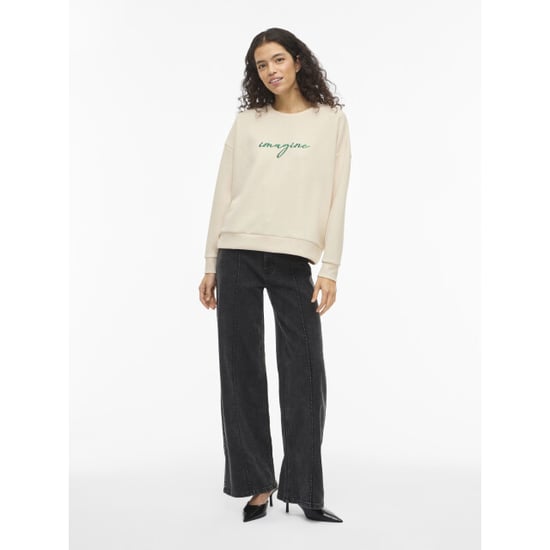Vila visiffi imagine o-neck l/s top/pb/1 14112028 birch - Image 4