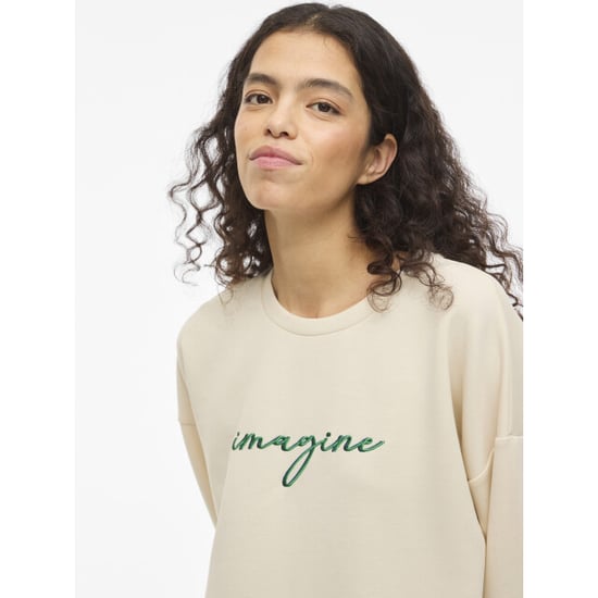 Vila visiffi imagine o-neck l/s top/pb/1 14112028 birch - Image 5