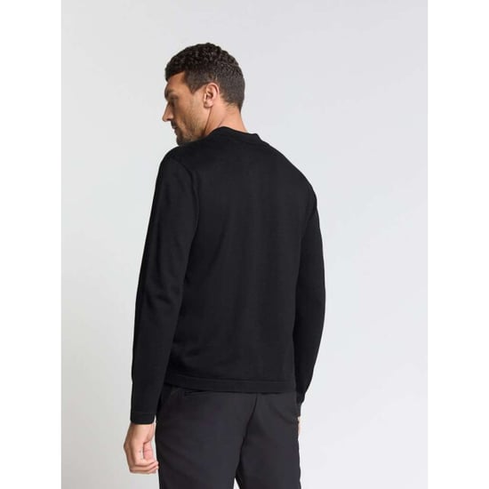 No Excess Pullover full button polo black - Image 6