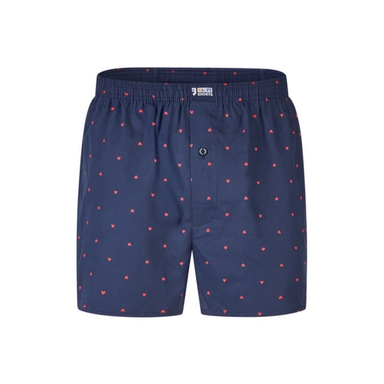 Happy Shorts Wijde boxershort heren met kleine rode hartjes - Image 1