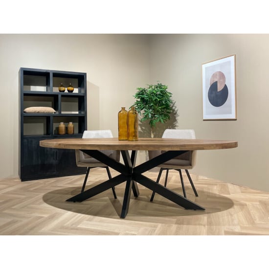Brix eetkamertafel ovaal 240 cm mangohout - - Image 4
