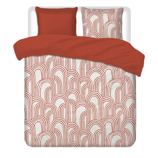 Terschellinger Wolweelde Luxueuze terschellinger flanellen winter dekbedovertrekset – terracotta boho – - Image 1