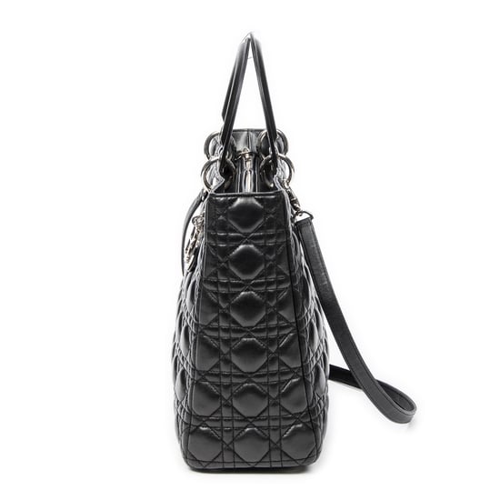 Large Lady Dior Zip  Shoulder Bag - Image 3