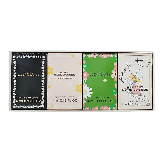 Marc Jacobs Daisy Wild 4ml, Daisy 4ml, Perfect 5ml, Daisy Eau So Fresh 4ml Mini Gift Set for Her - Image 3