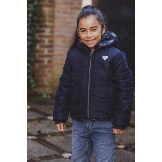 Looxs Revolution Reversibel winterjas imitatie bont voor meisjes in de kleur - Image 6