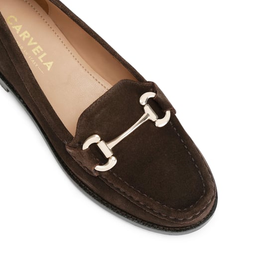 Carvela Suede Snap Loafers - Image 4