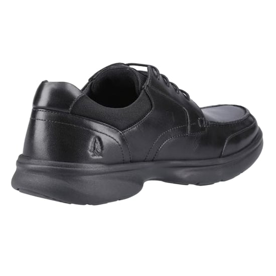 Hush Puppies Mens Hugh Leather Casual Shoes (Black) - Image 2