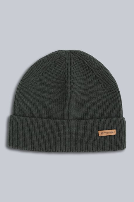 'Rowan' Men's Beanie Warm Cosy Everyday Winter Hat Khaki - Image 1