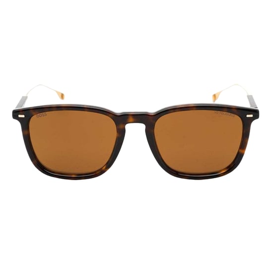 Hugo Boss Mens Rectangular Sunglasses (Havana Brown) - Image 1