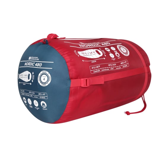 Mountain Warehouse Nordic 480 Sleeping Bag (Red) - Image 5