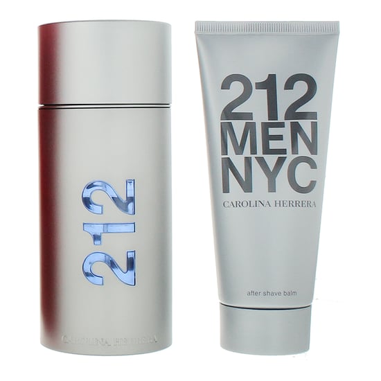 Carolina Herrera 212 Men NYC Eau de Toilette 100ml + Aftershave Balm 100ml Gift Set for Him - Image 2