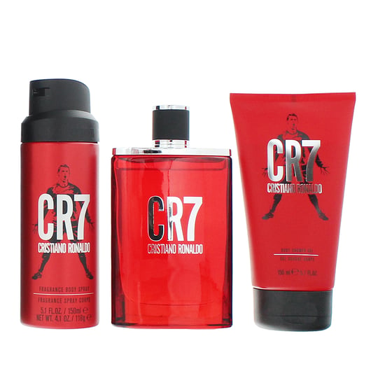 Cristiano Ronaldo CR7 Eau de Toilette 100ml, Shower Gel 150ml + Body Spray 150ml Gift Set for Him - Image 2