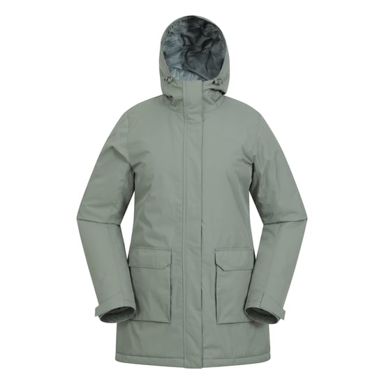 Mountain Warehouse Womens/Ladies Ranger Water Resistant Padded Parka (Dark Khaki) - Image 1