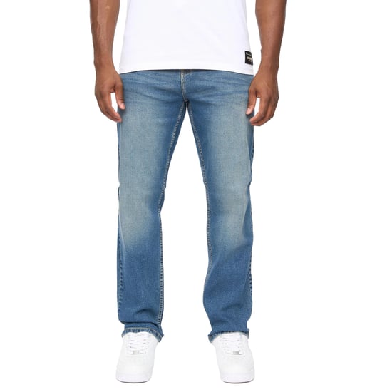 Crosshatch Herr Detendu Avslappnad Passform Jeans (Mellan Tvätt) - Image 1