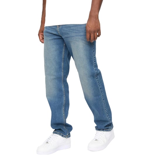 Crosshatch Herr Detendu Avslappnad Passform Jeans (Mellan Tvätt) - Image 3