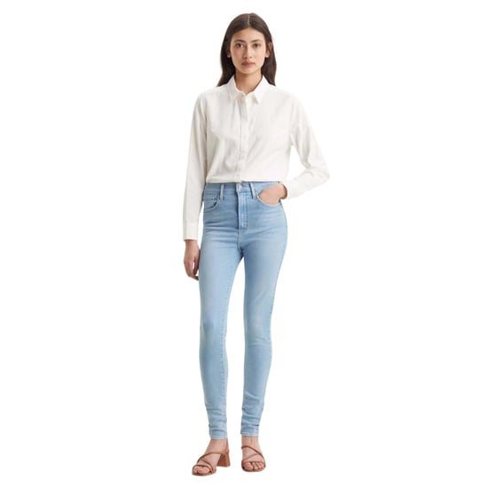 Levis Dames/Dames Mile High Super Skinny Jeans (Blauw) - Image 3
