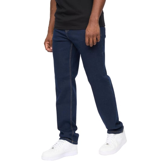 Crosshatch Herr Detendu Avslappnad Passform Jeans (Raw Wash) - Image 3