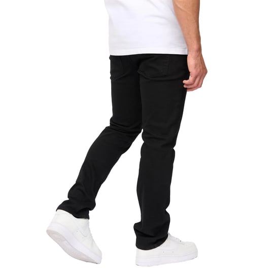 Crosshatch Mens Draker Straight Leg Jeans (Black) - Image 2