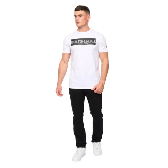 Crosshatch Mens Draker Straight Leg Jeans (Black) - Image 3