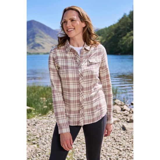Mountain Warehouse Dames/Dames Willow Flanellen Overhemd (Beige) - Image 1