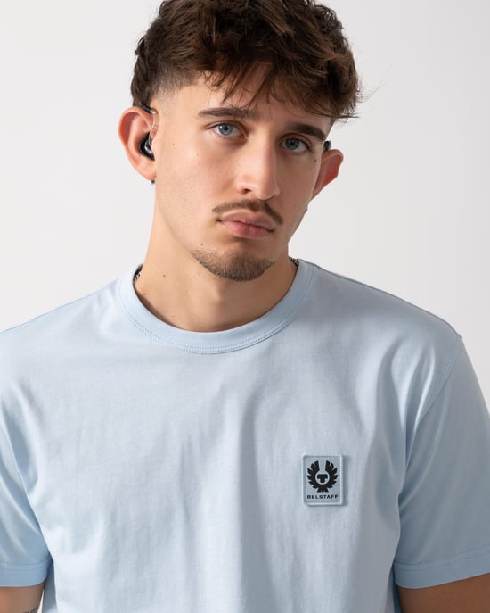 Short Sleeved T-Shirt in Light Blue - Image 4