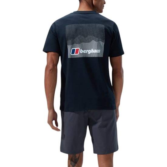 Berghaus Mens Calibration Line T Shirt Short Sleeve Back Graphic Cotton New Top - Image 2
