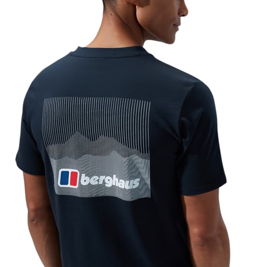 Berghaus Mens Calibration Line T Shirt Short Sleeve Back Graphic Cotton New Top - Image 6