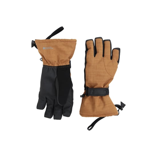 Mountain Warehouse Mens Lodge Ski Gloves (Tan) - Image 1