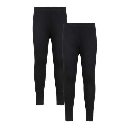 Mountain Warehouse Kinder/Kids Talus Base Layer-broekje (Set van 2) (Zwart) - Image 1