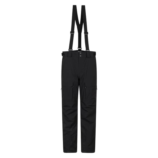 Mountain Warehouse Mens Ariel Waterproof Cargo Pocket Ski Trousers (Black) - Image 1