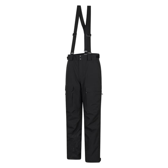 Mountain Warehouse Mens Ariel Waterproof Cargo Pocket Ski Trousers (Black) - Image 3