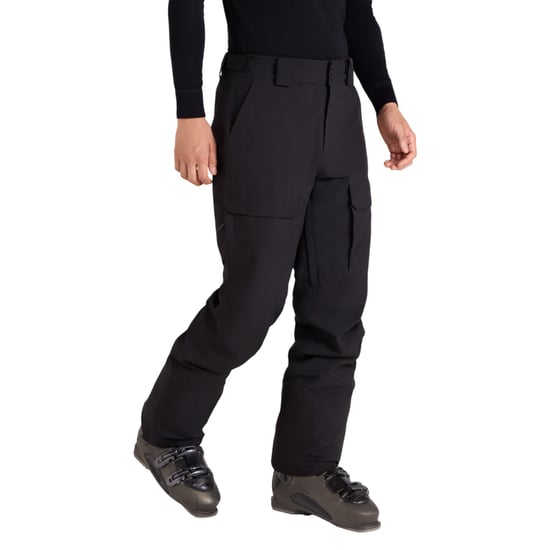 Mountain Warehouse Mens Ariel Waterproof Cargo Pocket Ski Trousers (Black) - Image 4