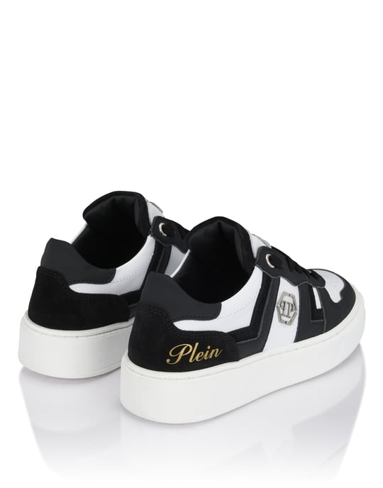 Mix Materials Low-Top Sneakers - Image 3