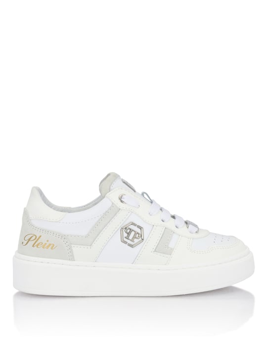 Mix Materials Low-Top Sneakers - Image 5