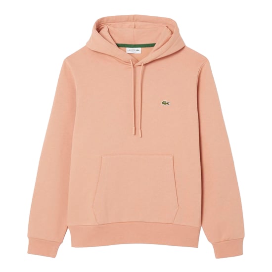 Lacoste Heren Organic Cotton Fleece Hoodie (Oranje) - Image 1