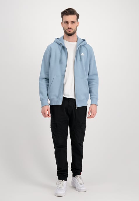 Basic Small Logo Zip Hoodie - Image 2