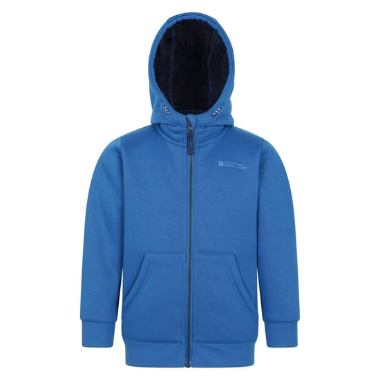 Mountain Warehouse Nordic II-hoodie med hel dragkedja för barn (Blå) - Image 1