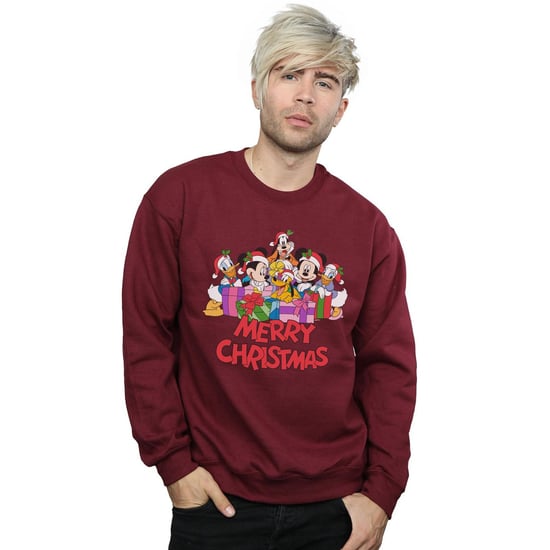 Disney Heren Mickey Mouse en vrienden Kerstmis Sweatshirt (Bourgondië) - Image 2