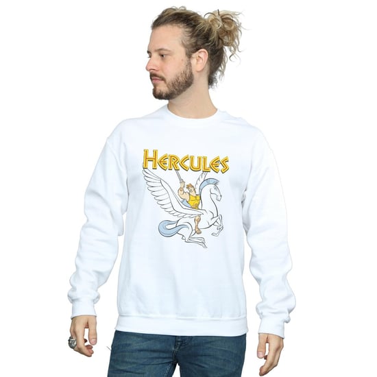 Disney Mens Hercules With Pegasus Sweatshirt (White) - Image 2
