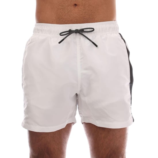 Emporio Armani Heren Logo Getapete Zwemshort (Wit) - Image 1
