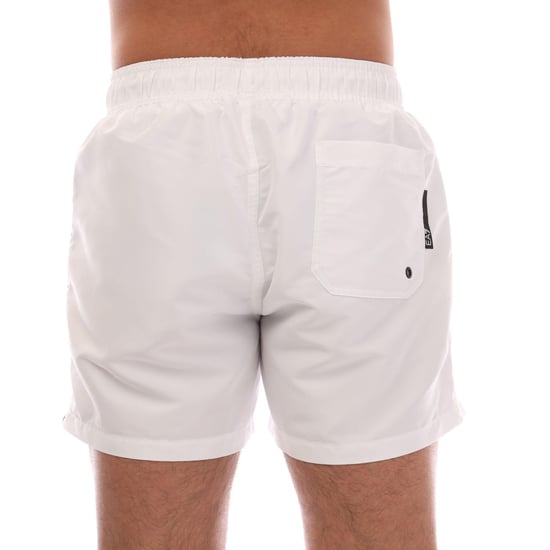 Emporio Armani Heren Logo Getapete Zwemshort (Wit) - Image 2
