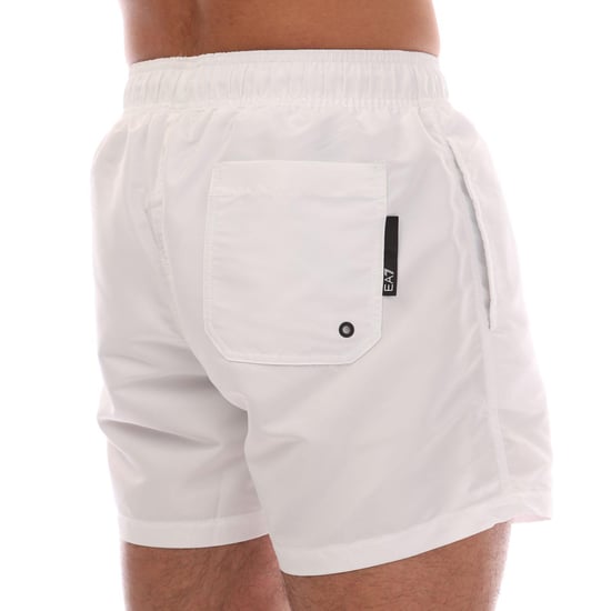 Emporio Armani Heren Logo Getapete Zwemshort (Wit) - Image 4