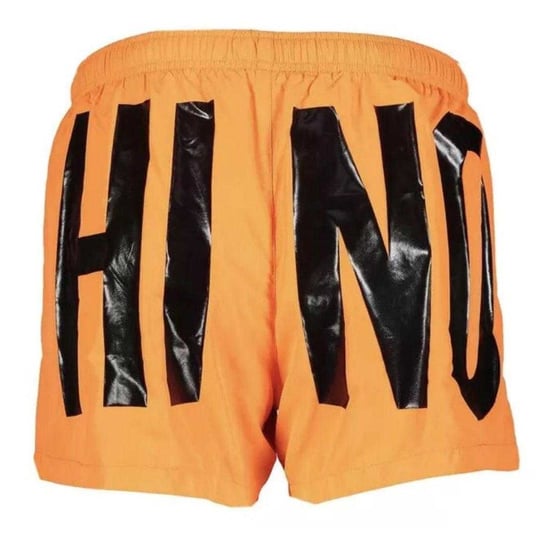 Moschino Heren Polyester Zwemshort met Logo (Licht Oranje) - Image 2
