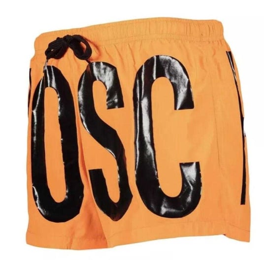 Moschino Heren Polyester Zwemshort met Logo (Licht Oranje) - Image 3