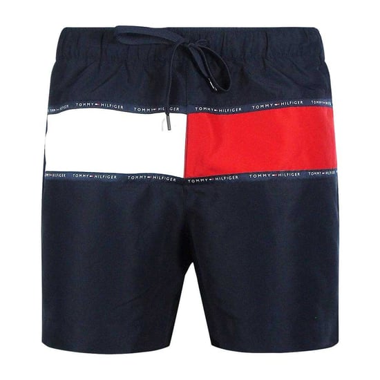Tommy Hilfiger Vlag Zwemshort Heren (Zwart) - Image 1