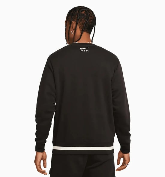 Nike Air Black/White Swoosh Crewneck Tracksuit - Image 2