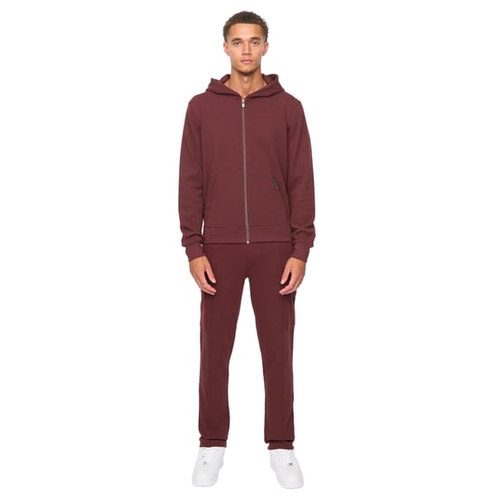 Duck and Cover Heren Optimus Hoodie en Joggingbroek Set (Wijn) - Image 1