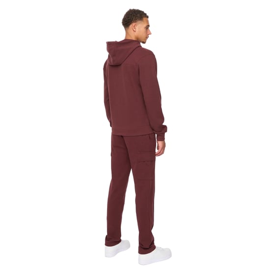 Duck and Cover Heren Optimus Hoodie en Joggingbroek Set (Wijn) - Image 2