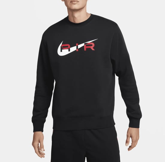 Nike Air Black/Red Swoosh Crewneck Tracksuit - Image 2